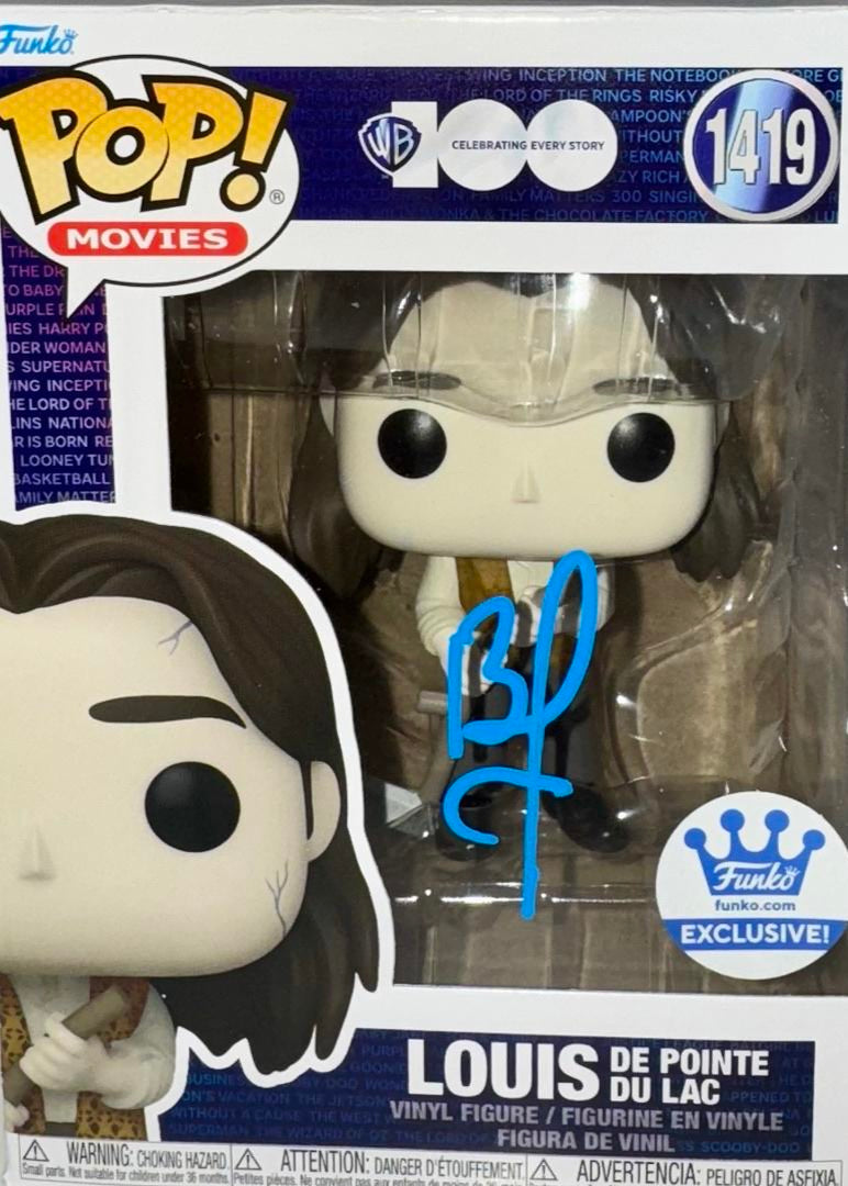 Brad Pitt Signed Funko Pop #1419 "Louis" - Beckett COA #02